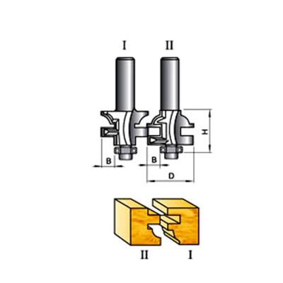 China K08152 Woodworking Woodworking Cutting Stile and Tungsten Carbide Blade Rail Assembles Wood Bead Router Bit Set for sale