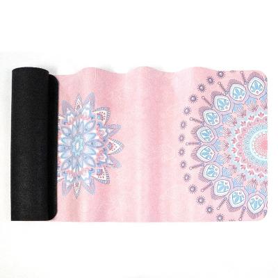 China Non-Toxic PU LUXURY Non-Slip Yoga Mat Custom Print Yoga Travel Mat Manufacturer for sale