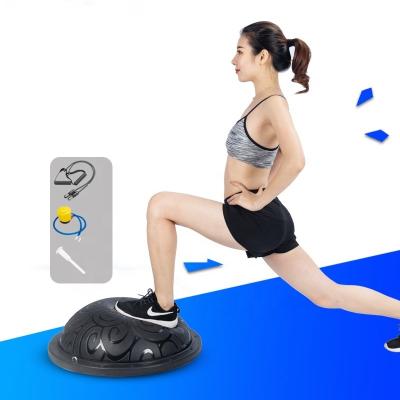 China Wholesale Gym Fitness PVC Yoga Jumping Ball Eco-Friendly Semi Balance Equipment LUXURY For Fitness for sale