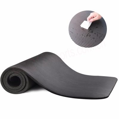 China Custom Made Eco Friendly Foldable Travel Pilates 10mm NBR Non Slip Yoga Mat SlipWear-Resistant Eco-Friendly Fitness for sale