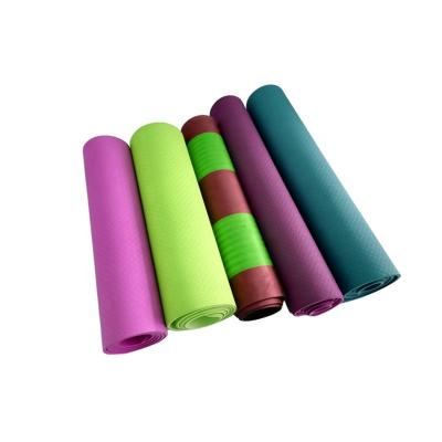 China Custom Logo Anti Fitness Foldable Yoga Mat SlipWear-Resistant Eco-Friendly Beautiful 10mm NBR Yoga Mat for sale