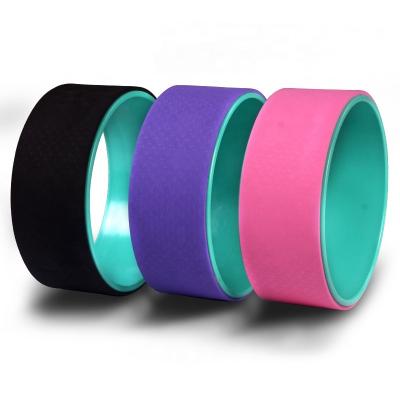 China LUXURY Eco-Friendly Home Yoga Wheel PP Roller Back Tape Fitness Gym Use Custom Print Yoga Wheels for sale