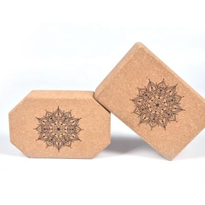 China Custom Logo Eco Friendly Natural 3x6x9 Thumb Cork Yoga Block 2021 Hot Selling LUXURY Eco-Friendly for sale