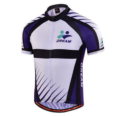 China Customized Antibacterial Bike Apparel Cycling Wear 100% Polyester Sublimation Printed Cycling Jersey Men For Sale for sale