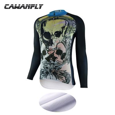 China Winter Breathable Thermal Fleece Cycling Tank Top Women Long Sleeve Clothing for sale