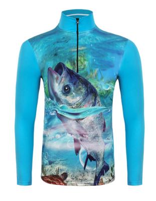 China Custom Antibacterial Performance Sublimation Fishing Shirts UV Protection Quick Dry Fishing Tank Top for sale