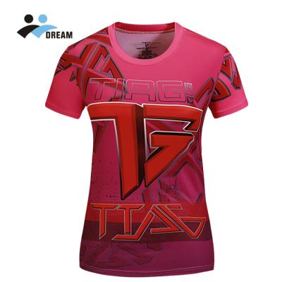 China DREAM SPORT Custom Sublimation Anti-pilling Breathable Man And Women T-shirt for sale