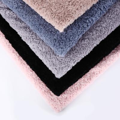 China 100% Polyester Sherpa Fleece Fabric Faux Fur Tear-Resistant Fabric For Coat Garment Jacket for sale