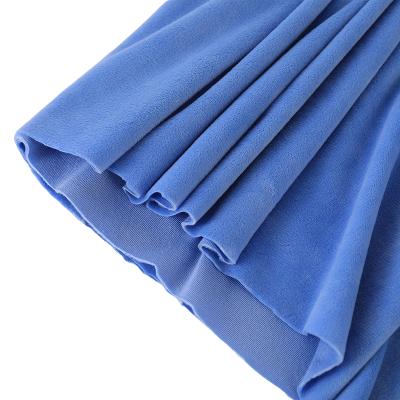 China 1.5mm Tear-Resistant 100% Polyester Knitted Super Soft Fabric Single Sided Crystal Velvet Fabrics for sale