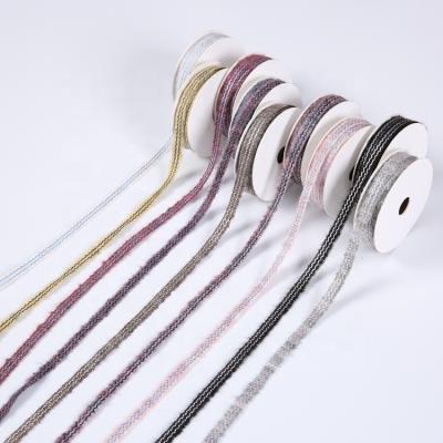 China High Tenacity Elastic Webbing Band Striped Stitched Grosgrain Ribbon For Gift Box Wrapping for sale