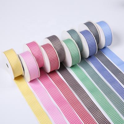 China Sunjoy high tenacity 10 years brand classic style high quality compound ribbon plaid pattern for sale