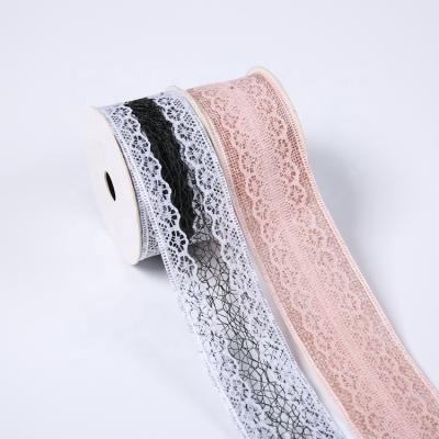 China Factory wholesale custom made luxury high tenacity decorative embroidery fancy ribbons and laces for crafts for sale