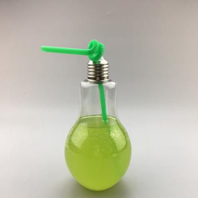 China Custom Beverage 500ml Beverage Beverage Toy Light Bulb Bottle Juice Bottle Plastic Factory Outlet Goods Bottle for sale