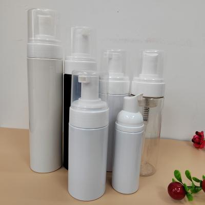 China Wholesale 60ml 100ml 180ml 200ml Cosmetic PET Spray Soap Foam Pump Empty Plastic Cleaning Bottle for sale