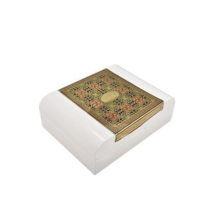 China China Metal Perfume Wooden Box Ramadan Decorations Box Gift Elegant for sale