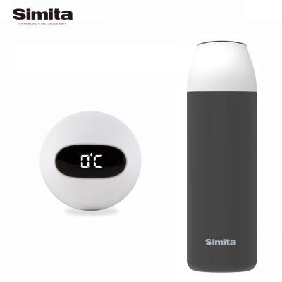 China SIMITA 18/8 Stainless Steel Water Bottle Sustainable Temperature Shown Design Smart Thermos Vacuum Flask For Gifts Business for sale