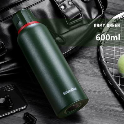 China SIMITA Stocked Insulated Water Bottle 18/8 Stainless Steel Leak Proof 600ml Thermos Food Grade PP Durable Lid For Sports Outdoors for sale