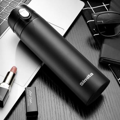 China SIMITA Business 316 Stainless Steel Vacuum Flask Double Walled Bounce Lid Insulated Water Bottle For Business Premise Tea Coffee for sale