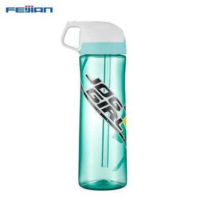 China FEIJIAN 700ml Tumbler Space Sports Drinking Plastic Water Straw Bottle Viable Available Wholesale With Healthy Sports Straw Flask for sale