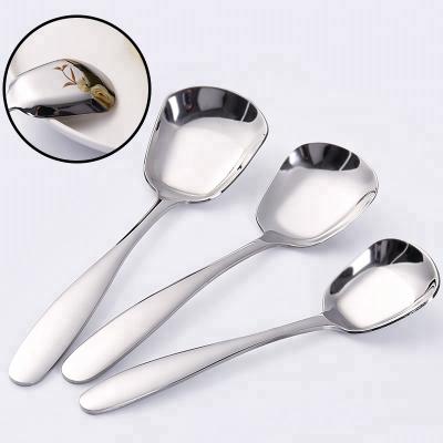 China Sustainable Strength Stainless Steel Dessert Ice Cream Spoon Soup Spoons for sale