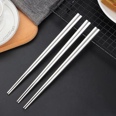 China Viable Luxury Korean Chopsticks Adjust Stainless Steel Chopsticks Household Hotel Restaurant Chopstick 10 Pairs for sale