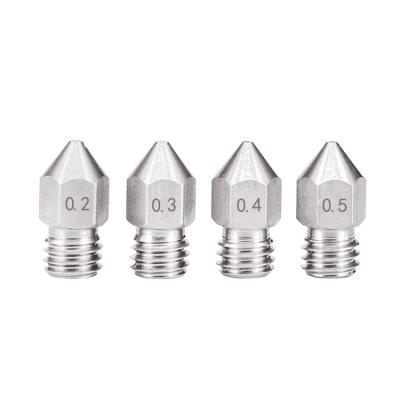 China GIULY 3D Printer Stainless Steel MK8 Nozzle 13*6mm For 1.75 Filament for sale