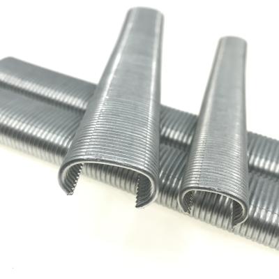 China China Cheap Galvanized Wire Exports Hot Sale Product Galvanized Silver Standard C-Ring Mattress Staples for sale