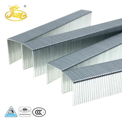 China Flat Standard Galvanized Wire 13.2MM Mattress Staples Nail P88 U Type Furniture Clips for sale