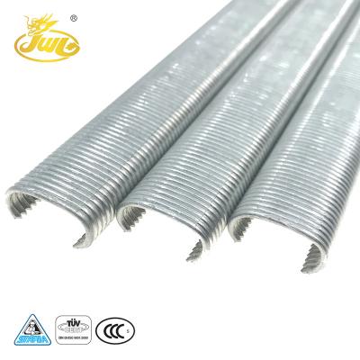 China Galvanized Plates Wire Silver Standard Mattress Staples Ring Staples Spring Clips for sale