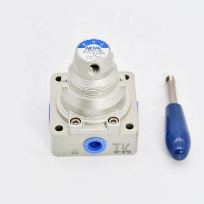 China Machinery Repair Shops AirTAC 4HV, 4HVL Series Hand Lever Valve 4/2 Way Pneumatic Control Valve for sale