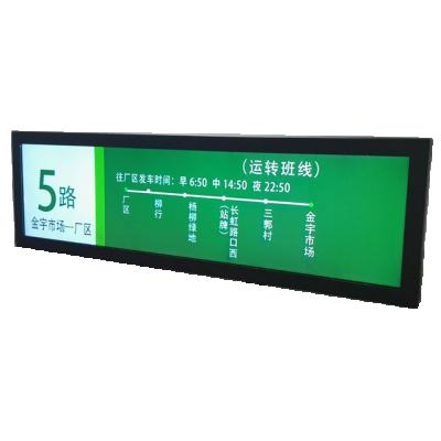 China Irregular Stretched Commercial LCD Bar Screen Monitor Shelf Advertising Display Bus/Subway Information Display Screen 919.3 x 268mm for sale