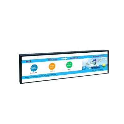 China new 42inch (1/4) stretched human bar lcd screen bus billboard advertising lcd display VLT420-STD-14-M-01 for sale