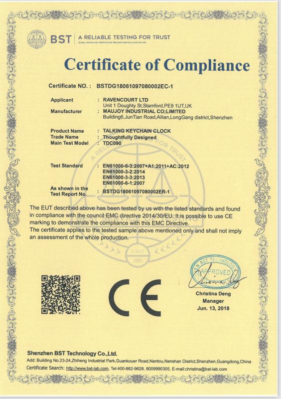 CE - Shenzhen Kewsun Technology Co., Limited