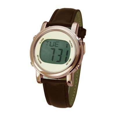 China Alarm LCD Radio Controlled Talking Watch For Visually Impaired, Elderly Or Blind for sale