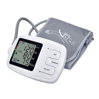 China Plastic Talking Automatic Arm Blood Pressure Monitor Digital BP Machine With Fan Cuff For Home Use for sale