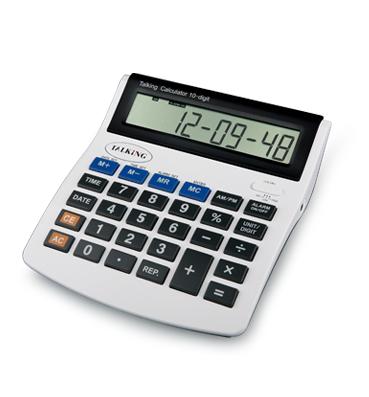 China General Purpose Large Digit 10 Button Talking Calculator with Alarm Clock, Talks Keys Pressed and Calculations for sale