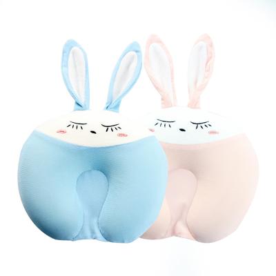 China Baby Tiansi Summer Sleeping Pillow Cartoon Neonatal Anti Deflection Pillow Cool U-shaped Baby Shaped Pillow Pure Cotton for sale