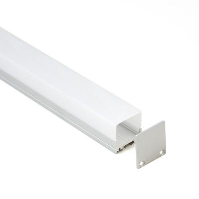 China Square 25mm Extruded Profile Modern Aluminum Channel For Suspended Ceiling Led Lighting for sale