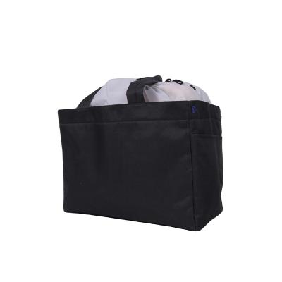 China Durable Durable Tote Lunch Insulated Cooler Bag Black Rope Closure Port Button Premium Quality Insulation Closing Bag for sale