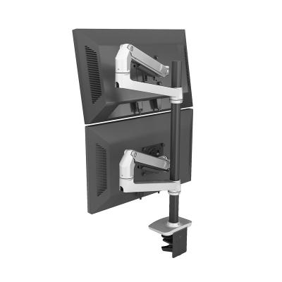 China Wholesale Custom Punch Free Upper Monitor Desk Mount And Multi-Screen Computer Bracket Bottom Rotation for sale