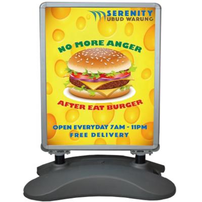 China For Advertising Hot Sale A Sign Board Poster Stand With Water Base for sale