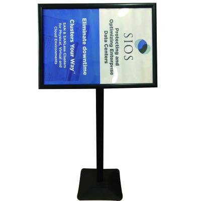 China Promotion & Publicity & Aluminum Fair Floor Stand Poster Holder for sale