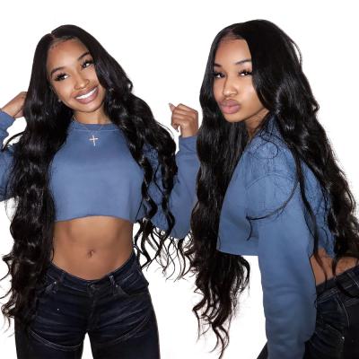 China Body Wave/Loose Wave/40 Inch Cuticle Aligned Virgin Brazilian Hair Raw Pulled Natural Straight Black Body Wave Hair Weft XBL Longer Double Wave/Natural for sale