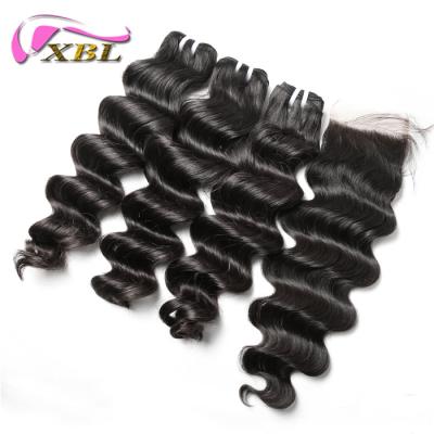 China Hot Sale Hair XBL Brazilian Hair Extension Virgin Hair Bundles Loose Thick for sale