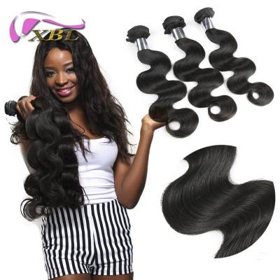 China Cheap Wholesale Indian Body Wave XBL Stain Factory vrigin Hair Weave 7A Cuticle Aligned 100% Raw Hair for sale