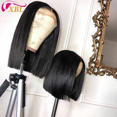 China New Arrival Hot Selling Silky Straight Wave XBL Cuticle Aligned Hair Front Lace Wig Bob Wig Hair 100 for sale