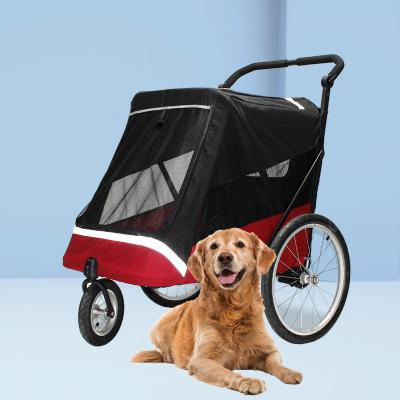 China Wholesale Large Sustainable Pet Strollers With 3 Air Wheels for sale