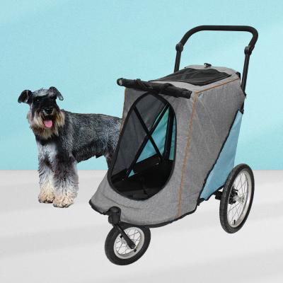 China 3 Air Wheels Sustainable Oversized Pet Strollers for sale