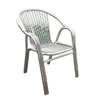 China Modern Family Outdoor Stainless Steel Balcony Chair Light Luxury Summer Outdoor Leisure Light L-01S Cool Chair for sale