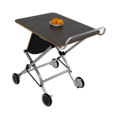 China Hotel And Restaurant Foldable Stainless Steel Dining Trolley Food Service Carts for sale